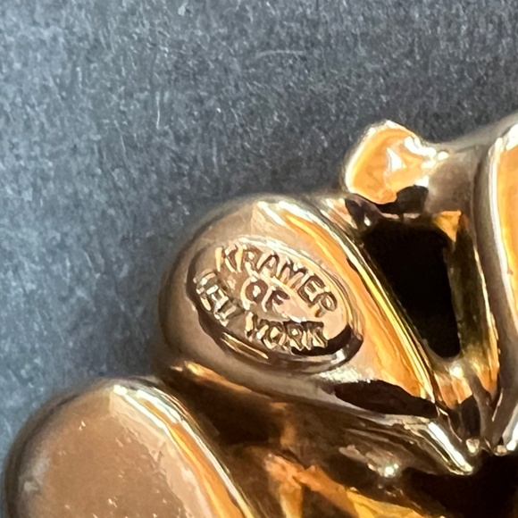 Rare signed Kramer of New York brooch - Picture 7 of 8